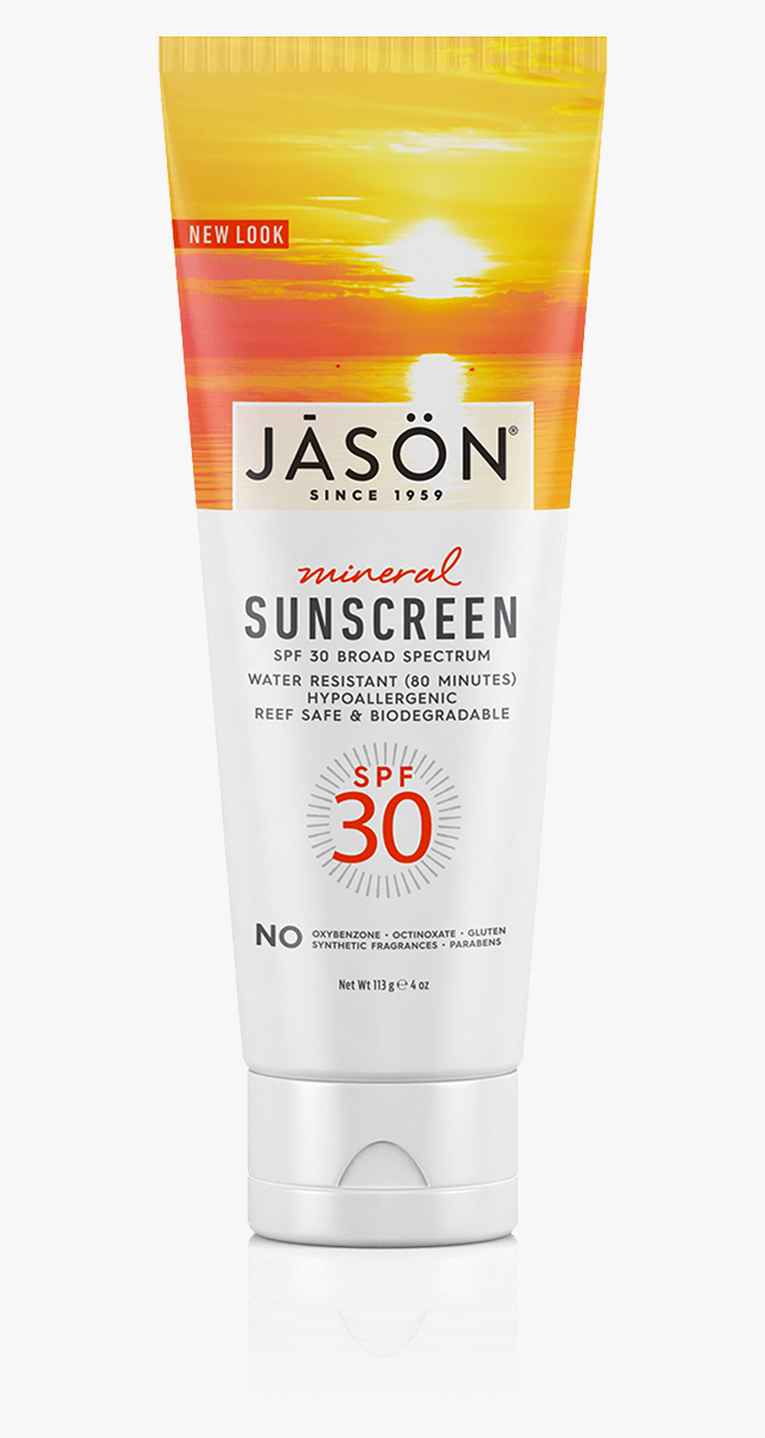 Jason Mineral Sunscreen Broad Spectrum Spf 30, HD Png Download