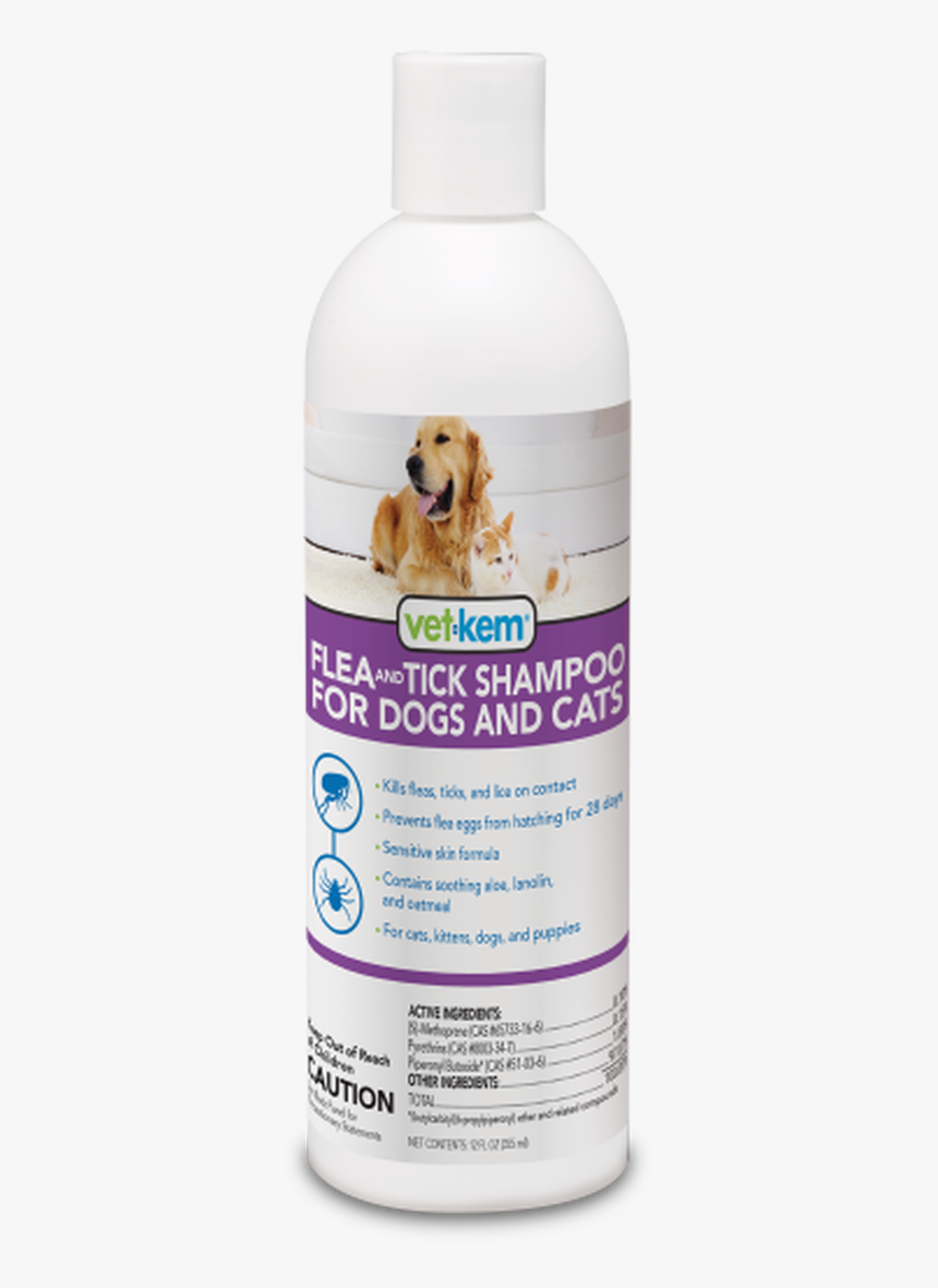 Vet-kem Flea And Tick Shampoo For Dogs And Cats - Vet Kem Flea And Tick Shampoo, HD Png Download