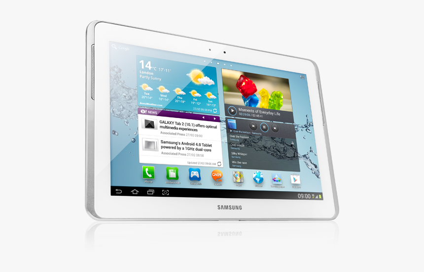 Samsung Tab 2 White - Samsung Galaxy Tab 2 Gt P5100, HD Png Download