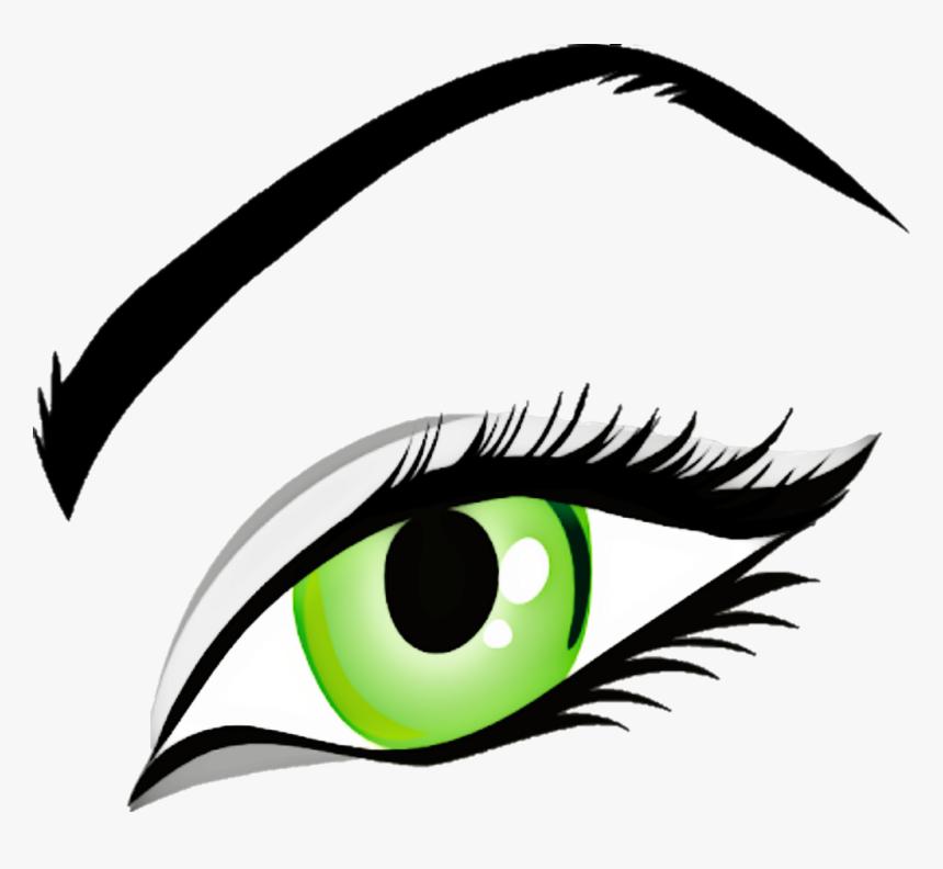 #eye #freetoedit #sticker #green #eyebrow #colors #body - Eye Clip Art, HD Png Download