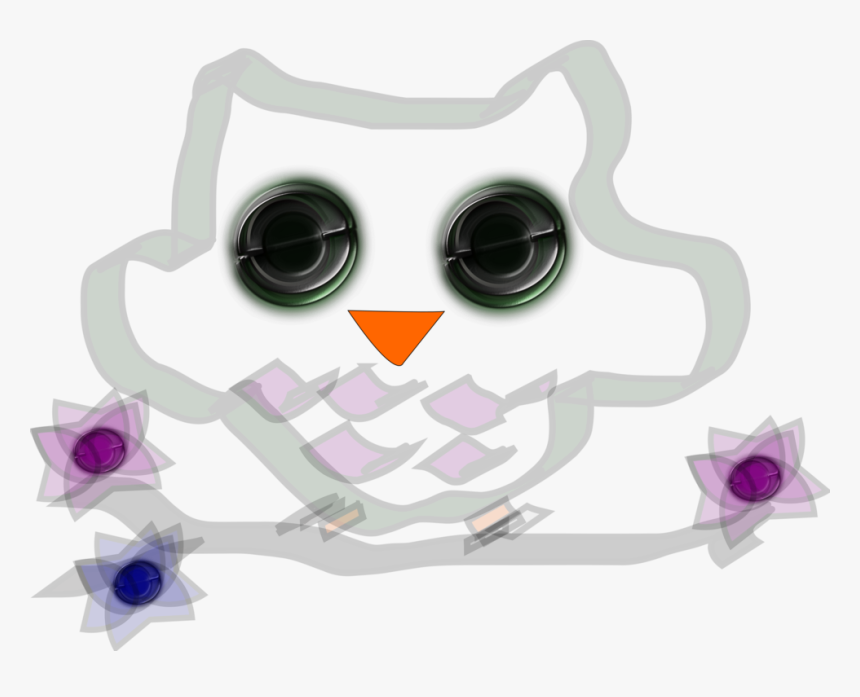 Owl,eye,purple - Penguin, HD Png Download