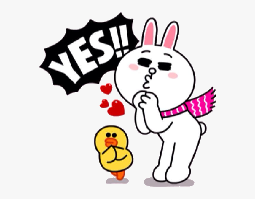 Cony Exclaiming Yes - Cony And Brown Yes, HD Png Download