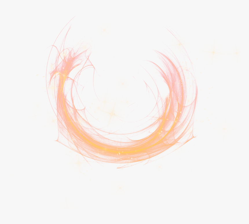 #glare #light #effect #orange #frame #kpop #freetoedit - Sketch, HD Png Download