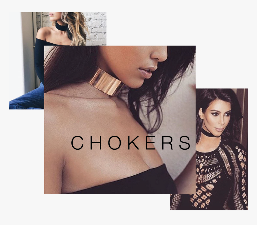 Kim Kardashian Choker - Girl, HD Png Download