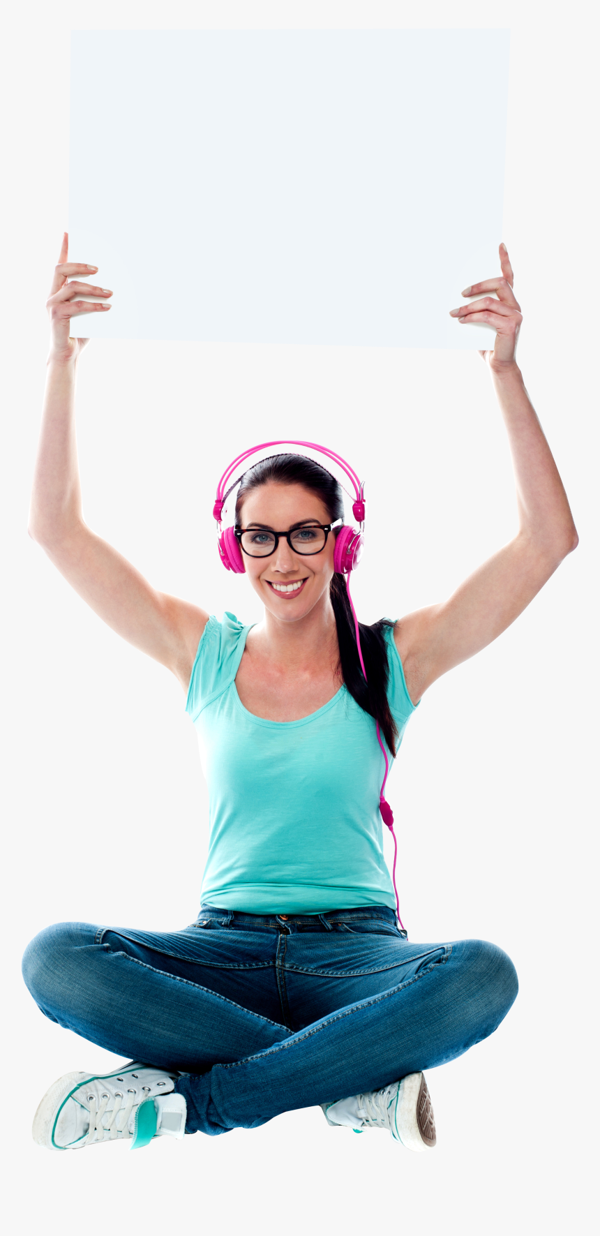Girl Holding Banner Royalty-free Png - Portable Network Graphics, Transparent Png