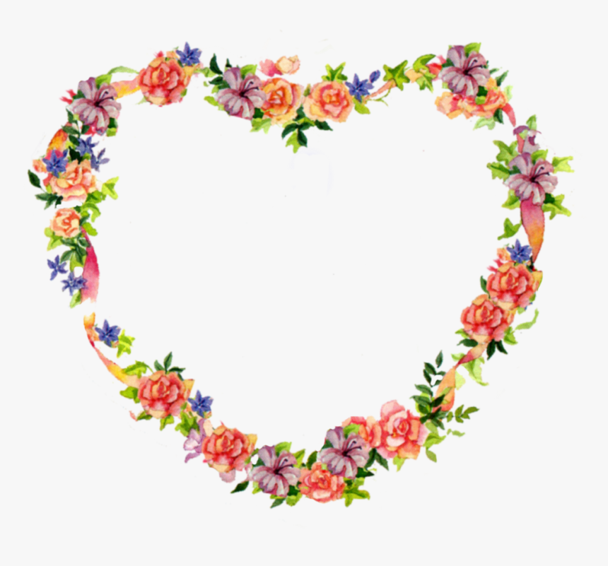 Mother S Day Tea - Heart Flower Frame Png, Transparent Png