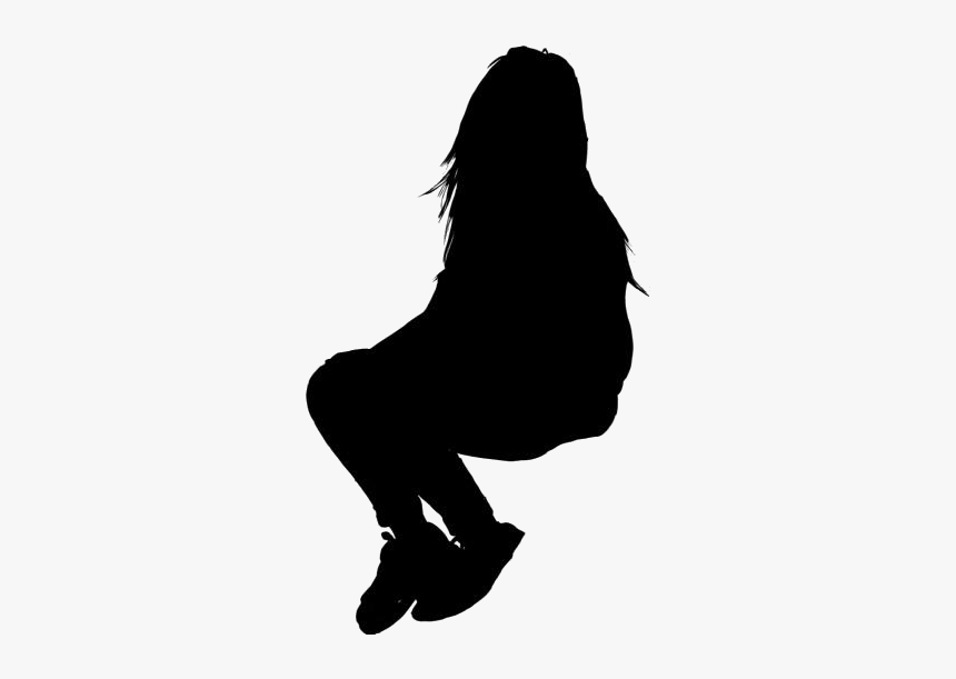 Alone Girl Png Transparent Images - Silhouette, Png Download