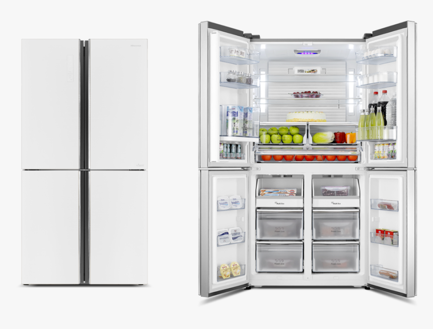 Transparent Fridge Door - Hisense 4 Door Fridge, HD Png Download