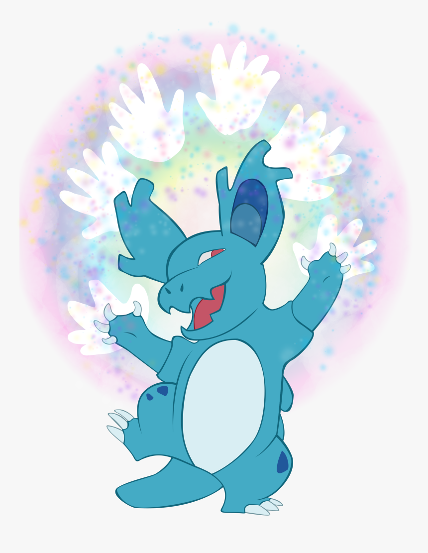 Nidorina Used Helping Hands Game Art Hq Pokemon Art - Cartoon, HD Png Download