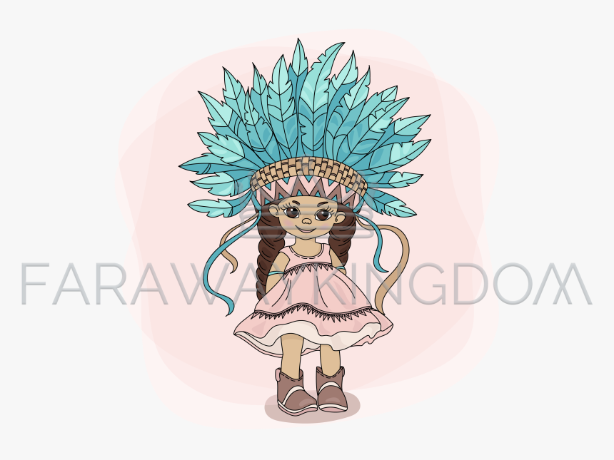 تاج هنود الحمر كرتوني, HD Png Download