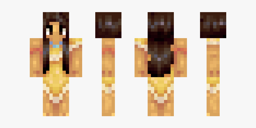 Minecraft Skin Pocahonats, HD Png Download