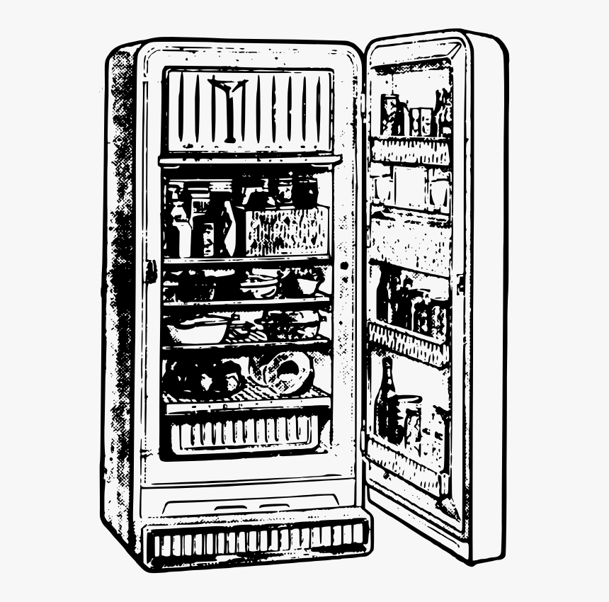 Fridge Open - Shelf, HD Png Download
