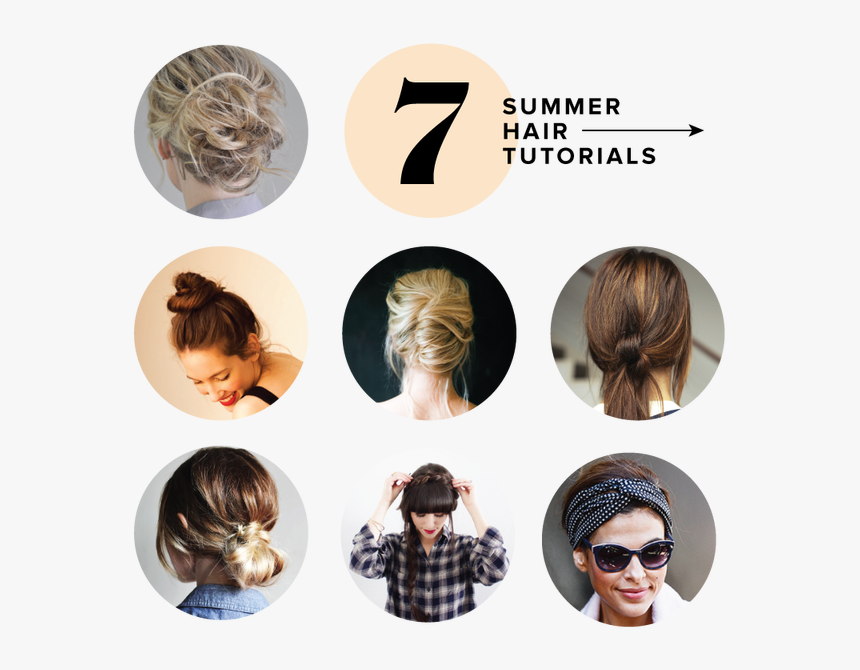 Hairstyles To Stay Cool In Summer, HD Png Download