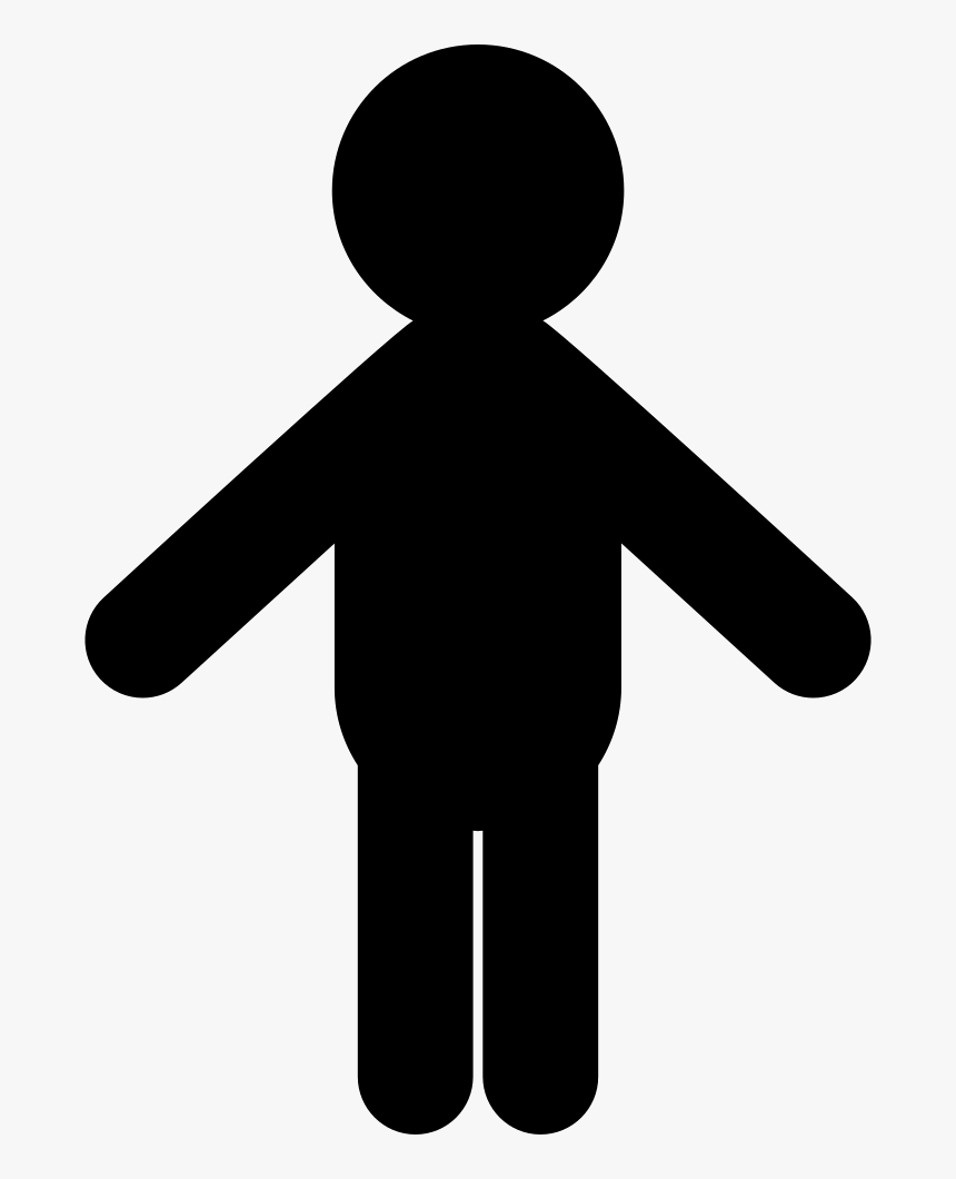 Man Standing Clipart Black And White