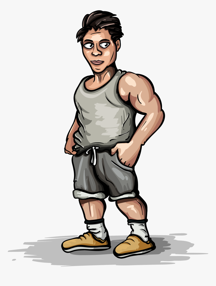 Poses, T-shirt, Short, Wrestling - Shorts, HD Png Download