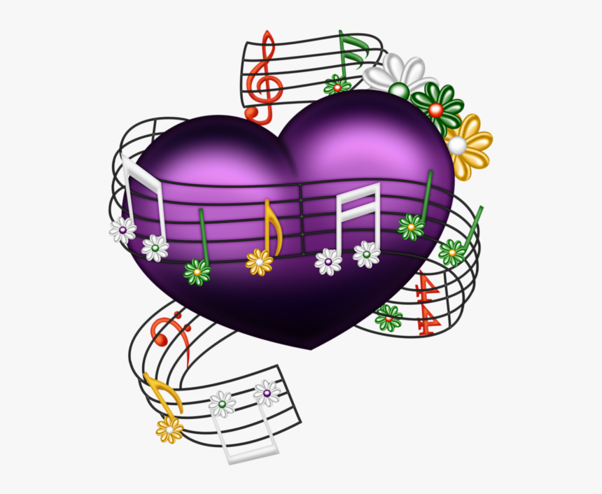 Jukebox Clipart Old Fashioned - Music Heart Notes Transparent, HD Png Download