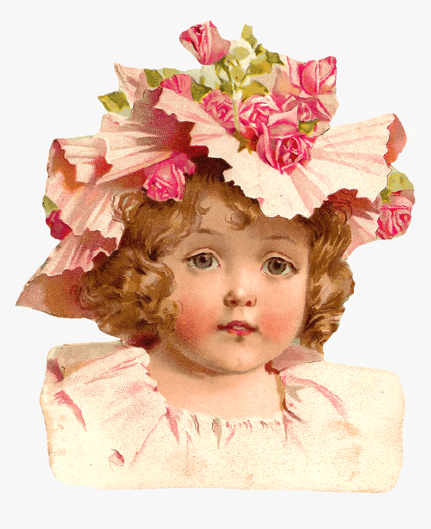 Vintage Girl Face - Maud Humphrey, HD Png Download