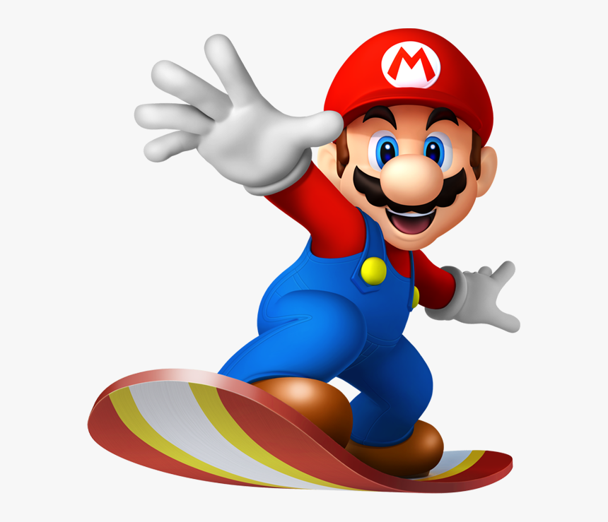 Clip Art Library Stock Official Art - Mario And Sonic At The Olympic Winter Games Mario, HD Png Download