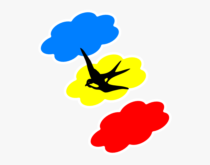 Swallow Colored Clouds Svg Clip Arts - Clip Art, HD Png Download