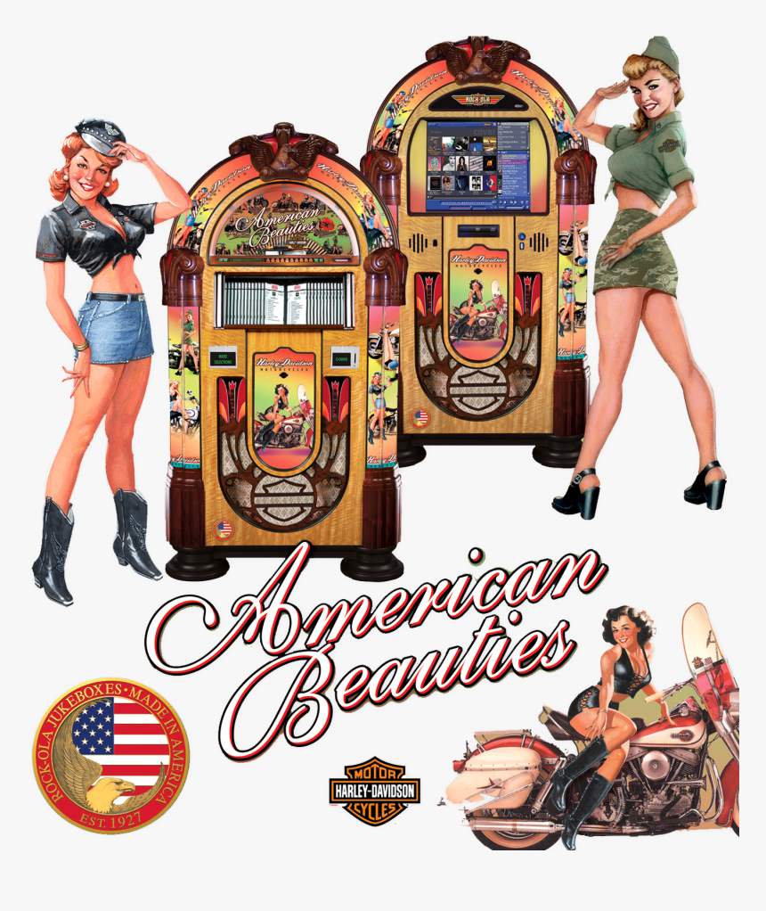Rock-ola American Beauties Jukeboxes - Jukebox Harley, HD Png Download