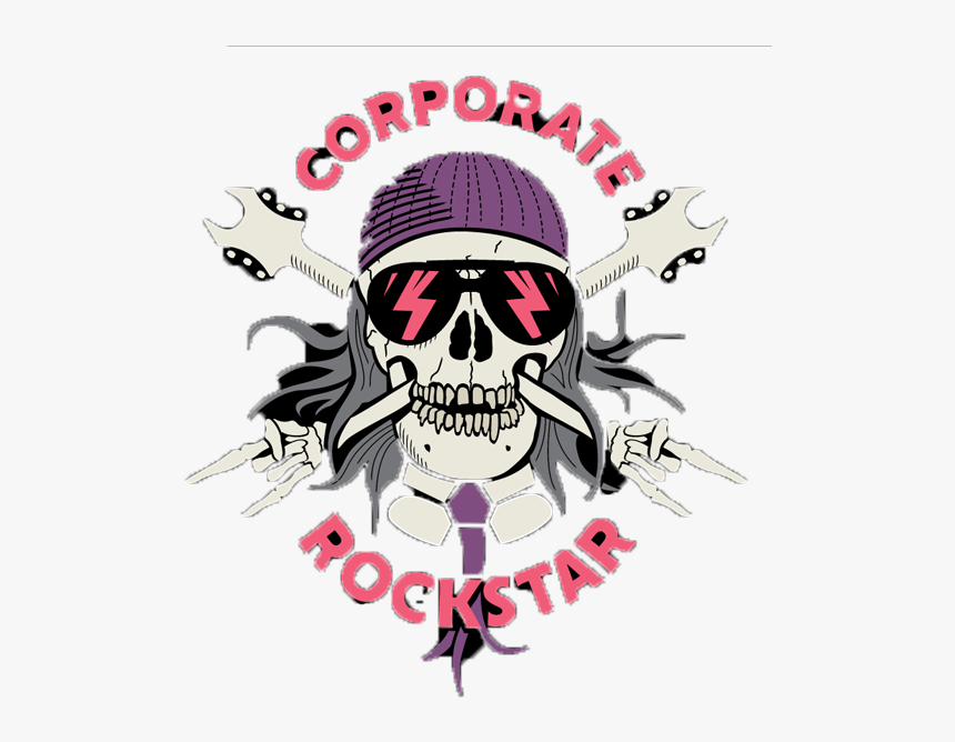 Image Of Oldstyle Jukebox Corporate Rockstar Logo - Skull, HD Png Download
