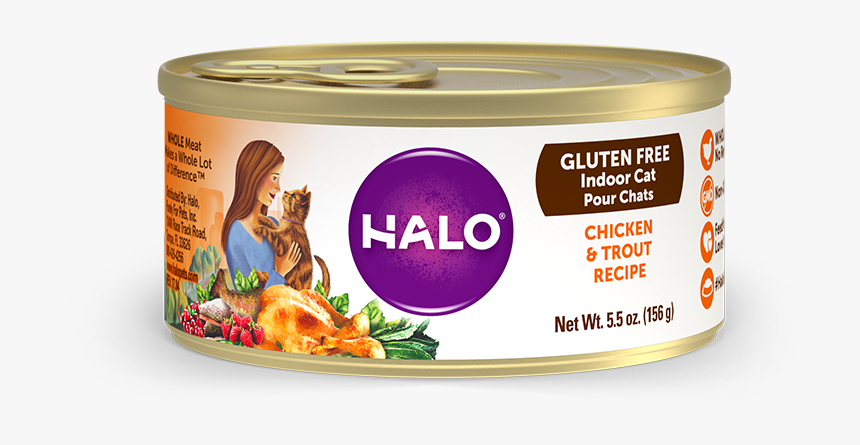 Halo Holistic Gluten Free Chicken And Trout Recipe - Pâté, HD Png Download