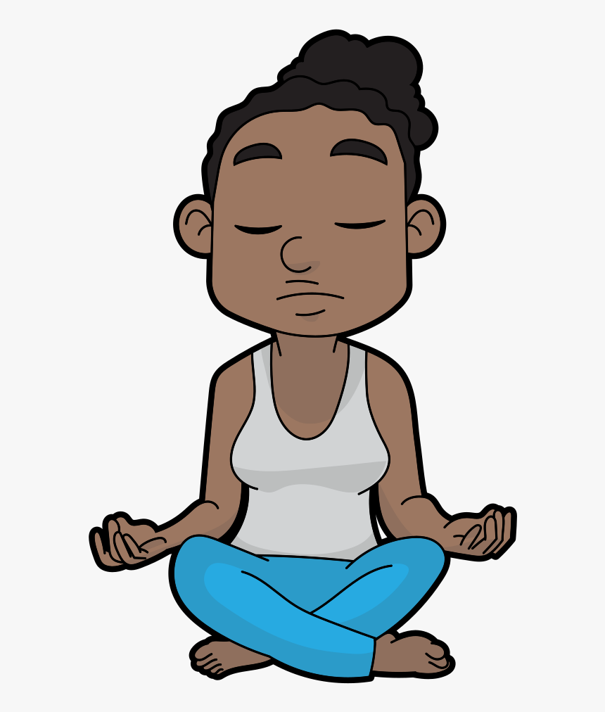 Transparent Meditation Png - Meditation Cartoon Transparent, Png Download