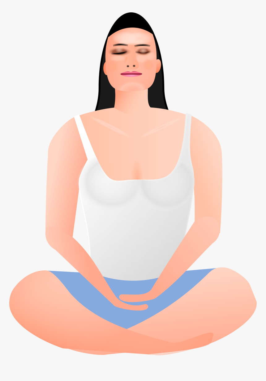 Lady In Meditation Clip Arts - Meditation Clipart Png Free, Transparent Png