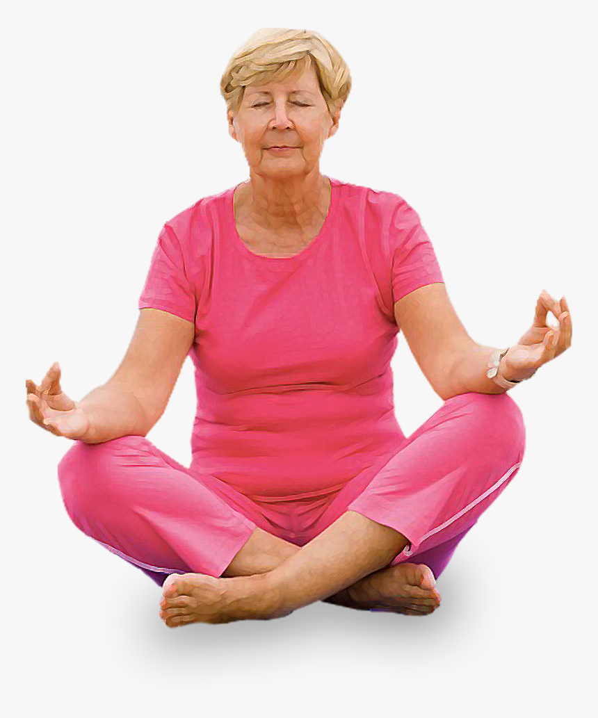 Adult Meditation - Sitting, HD Png Download