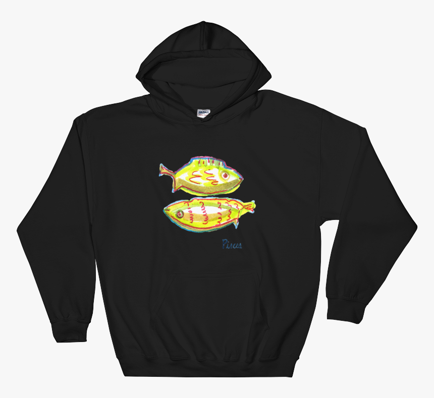 Pisces Tshirt Mockup Flat Front Black, HD Png Download
