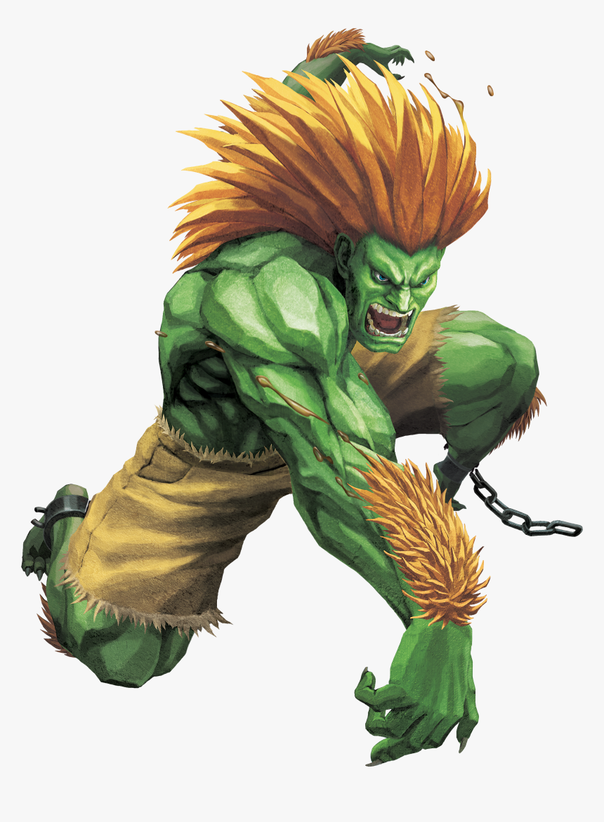 Transparent Street Fighter Png - Blanca From Street Fighter, Png Download