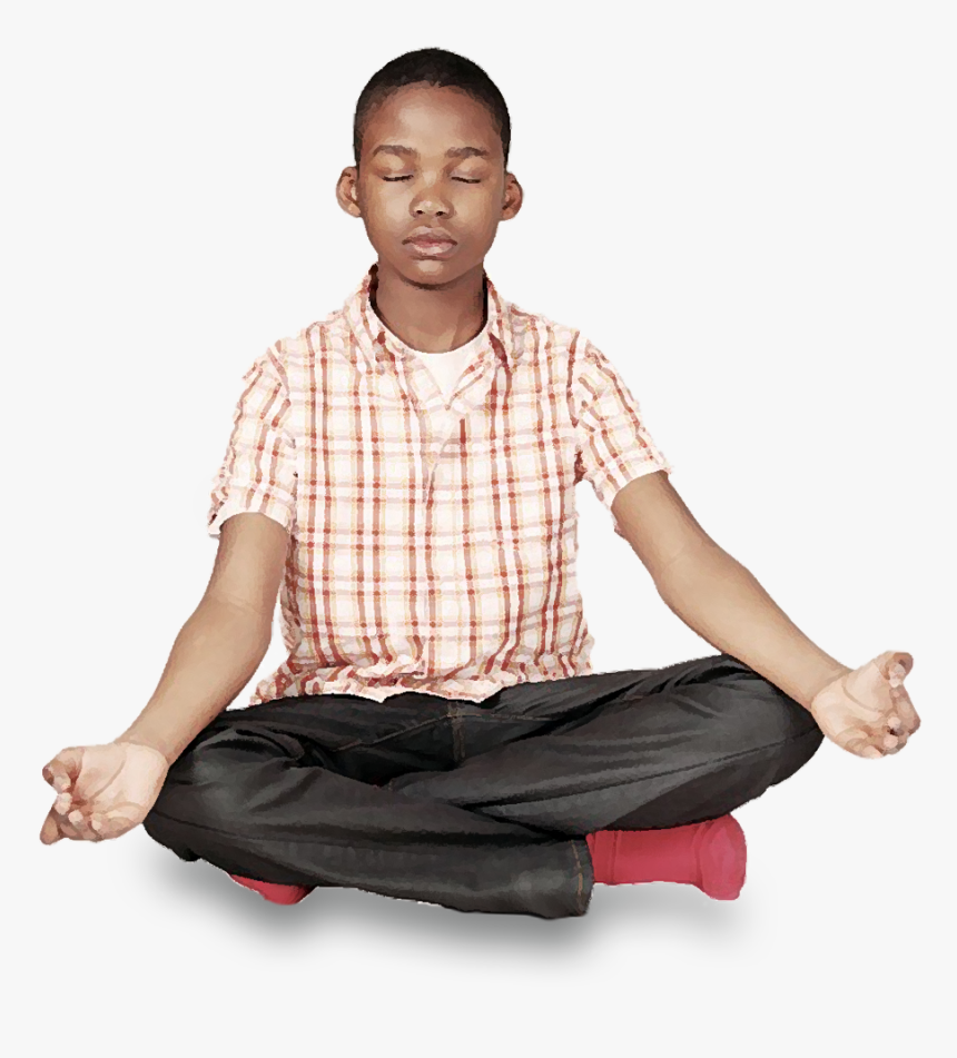 Child Meditating, HD Png Download