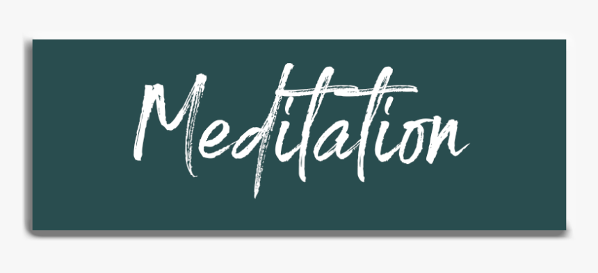 Meditation - Calligraphy, HD Png Download