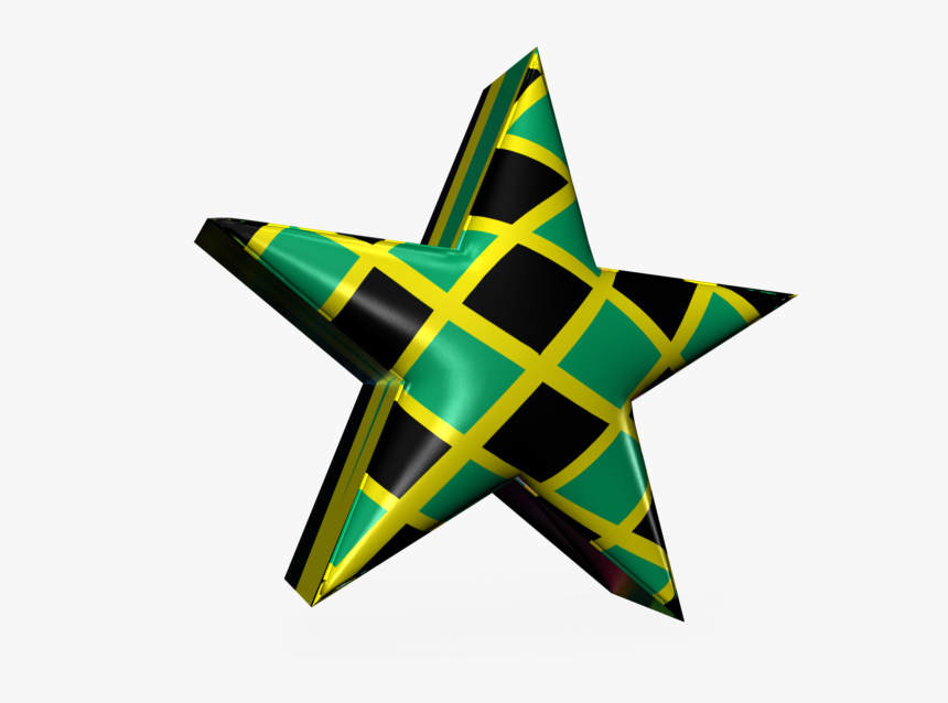 3d Plastic Jamaican Star - Toy, HD Png Download