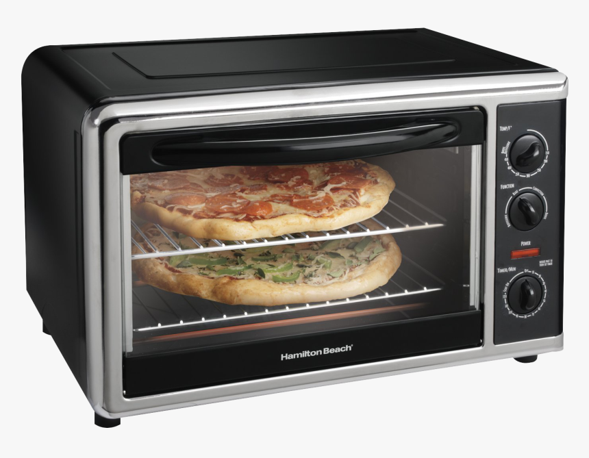 Black Microwave Oven Png Image - Hamilton Beach Countertop Oven, Transparent Png