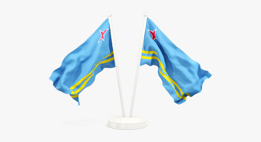 Two Waving Flags - Waving Bangladesh Flag Png, Transparent Png