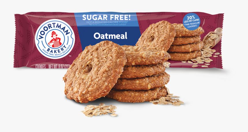Sugar Free Oatmeal - Voortman Sugar Free Oatmeal Cookies, HD Png Download