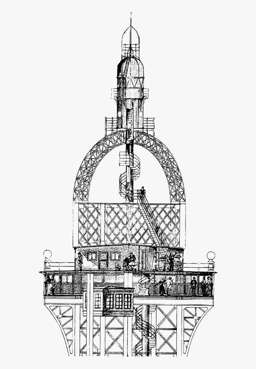 A Torre Eiffel - Technical Drawing, HD Png Download
