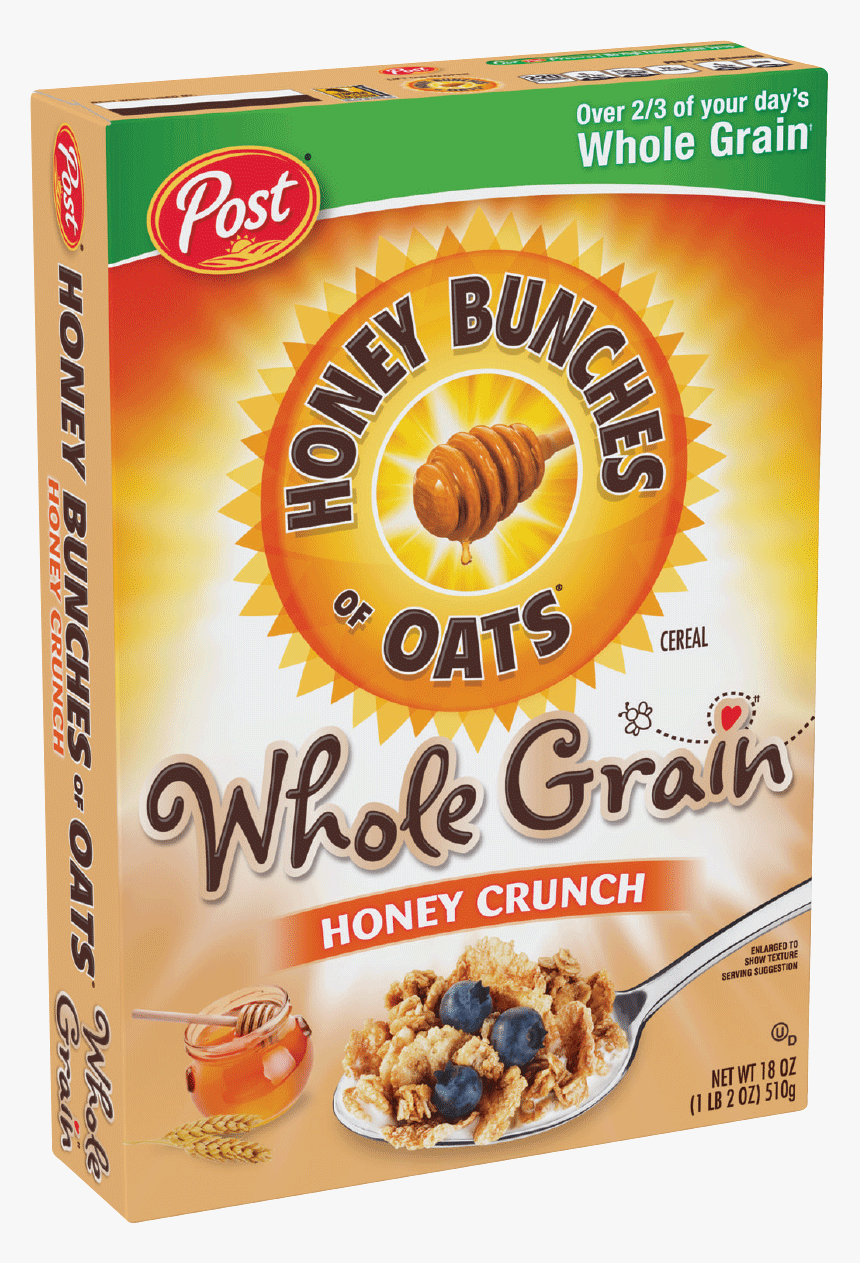 Packaging Of Honey Bunches Of Oats Whole Grain Honey - Honey Bunches Of Oats Whole Grain, HD Png Download
