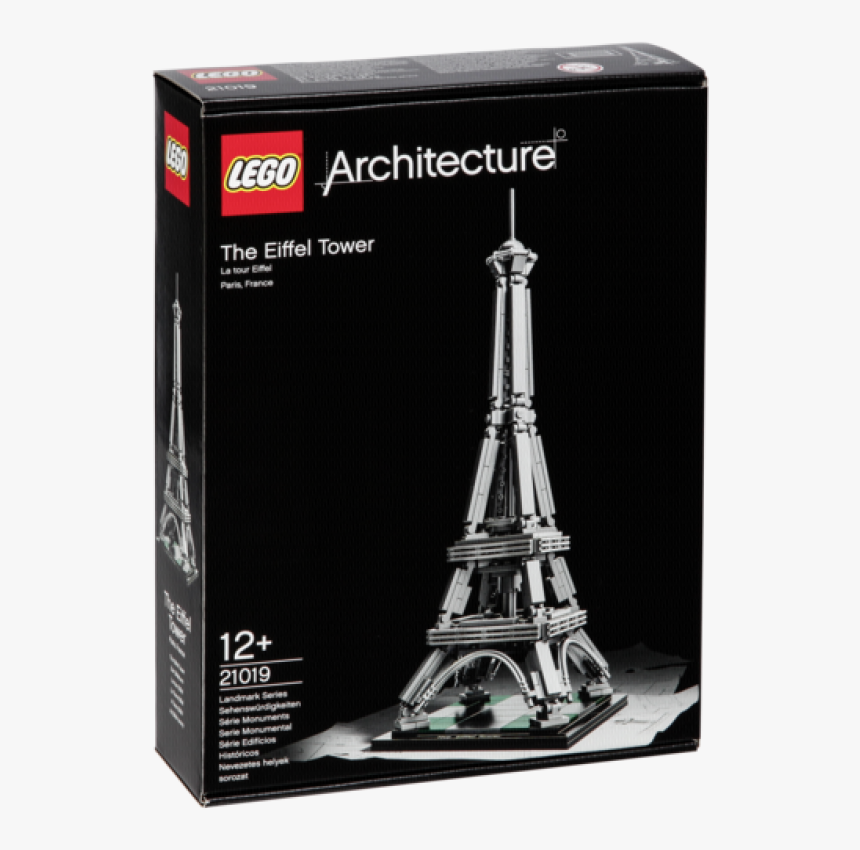 New Style Lego Architecture 21019 The Eiffel Tower - Lego Architecture Eiffel Tower Size, HD Png Download