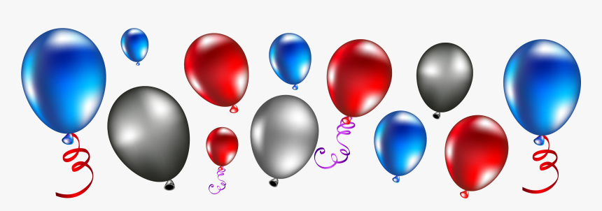 Balloons Red And Blue Png, Transparent Png