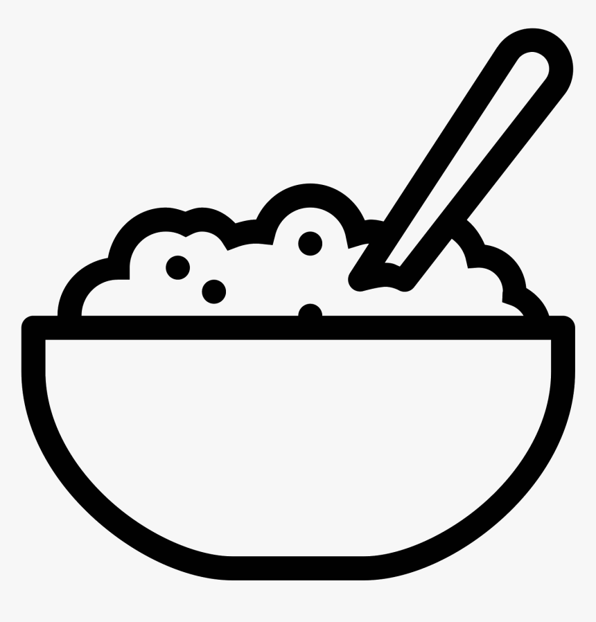 Soup Clipart Hot Porridge - Rice Bowl Icon Png, Transparent Png