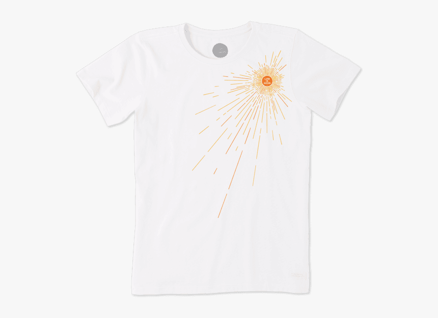 Women S Extended Sun Rays Crusher Tee - Life Is Good Seagull Shirt, HD Png Download