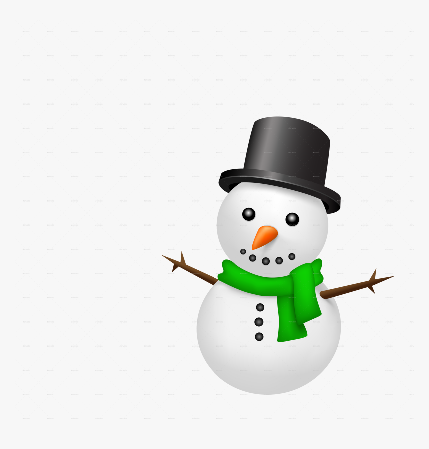 On Snow Background - Cartoon, HD Png Download