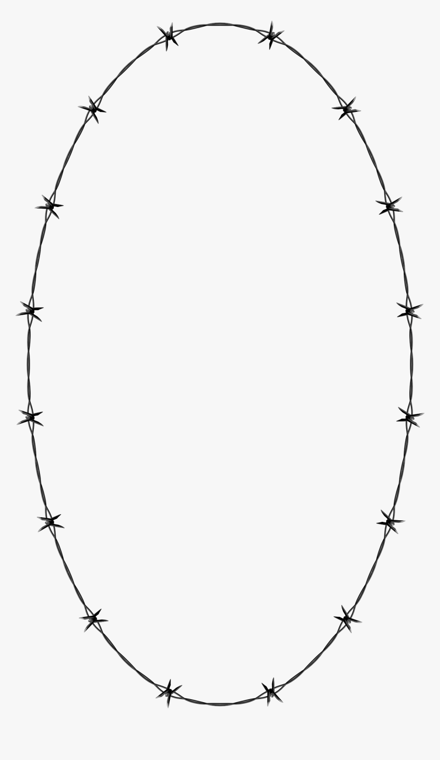 Barbwire - Full Face Mask Outline, HD Png Download