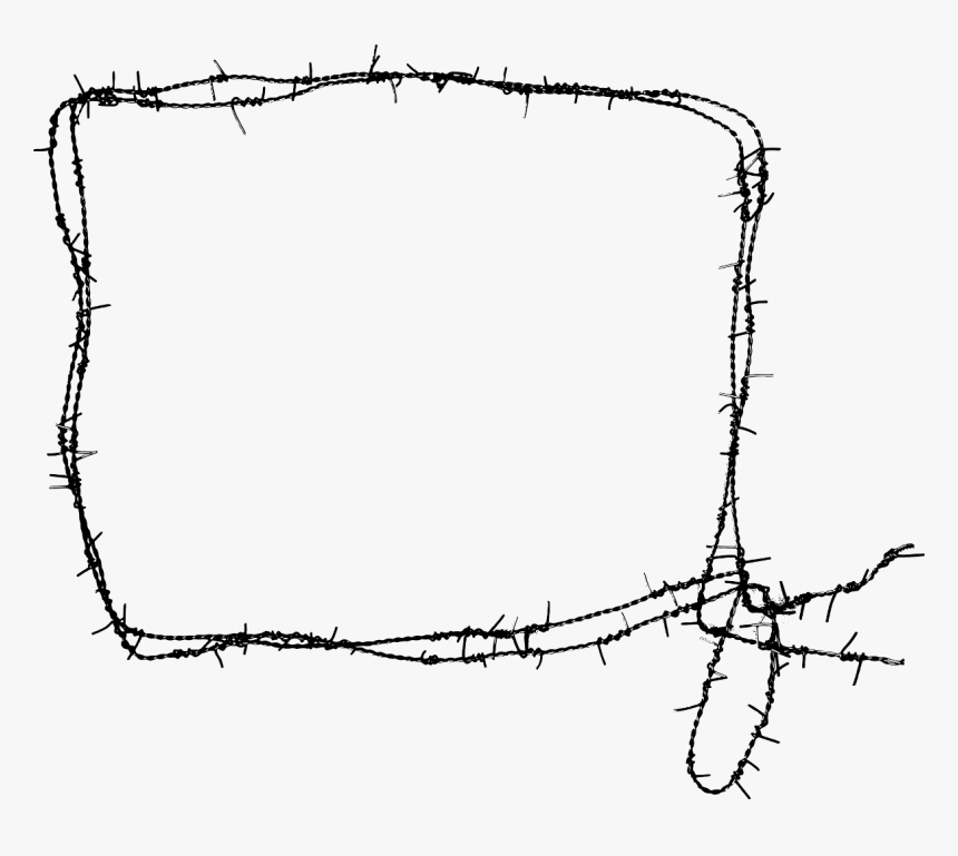 Barbed Wire Border Png - Marcos Png Puas, Transparent Png