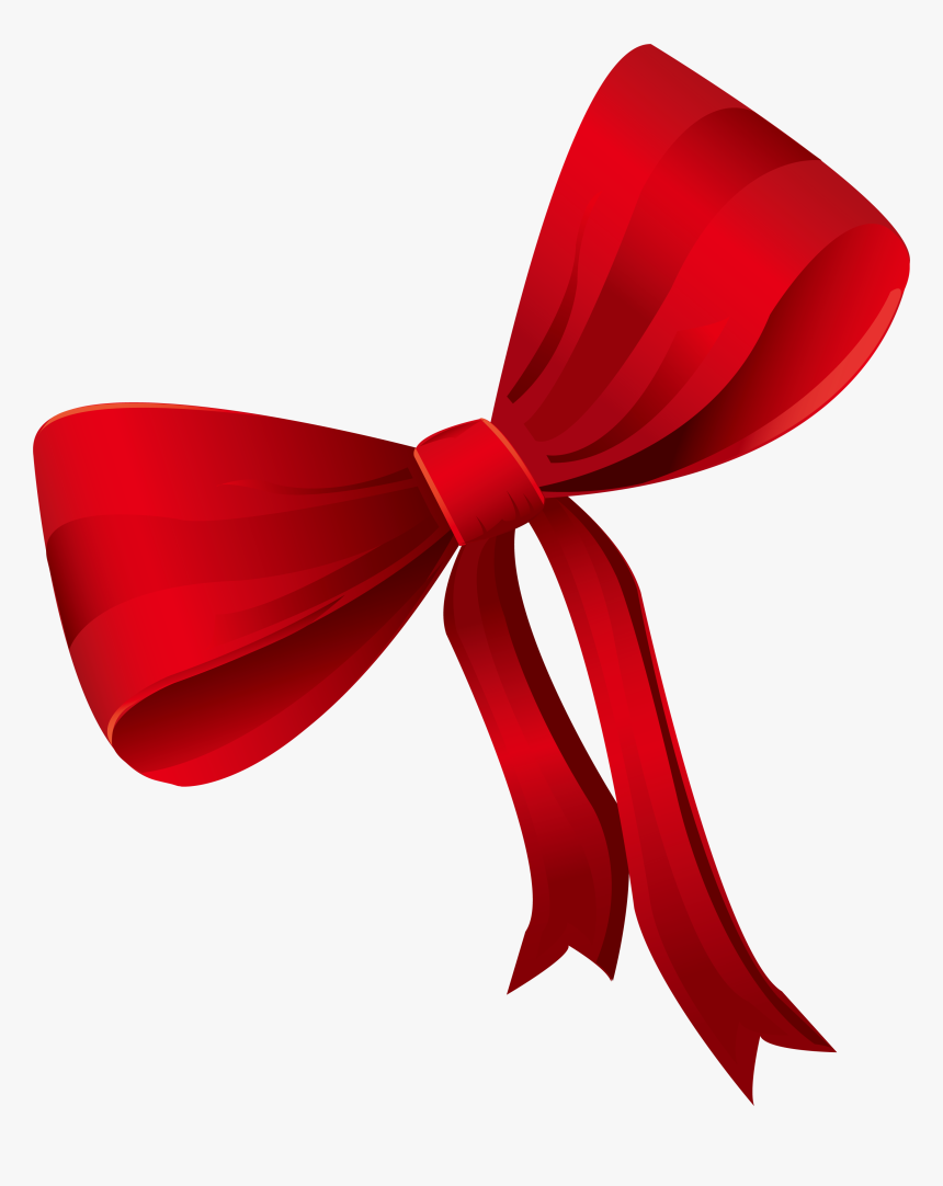Butterfly Red Bow Tie Shoelace Knot - Transparent Background Red Bow, HD Png Download