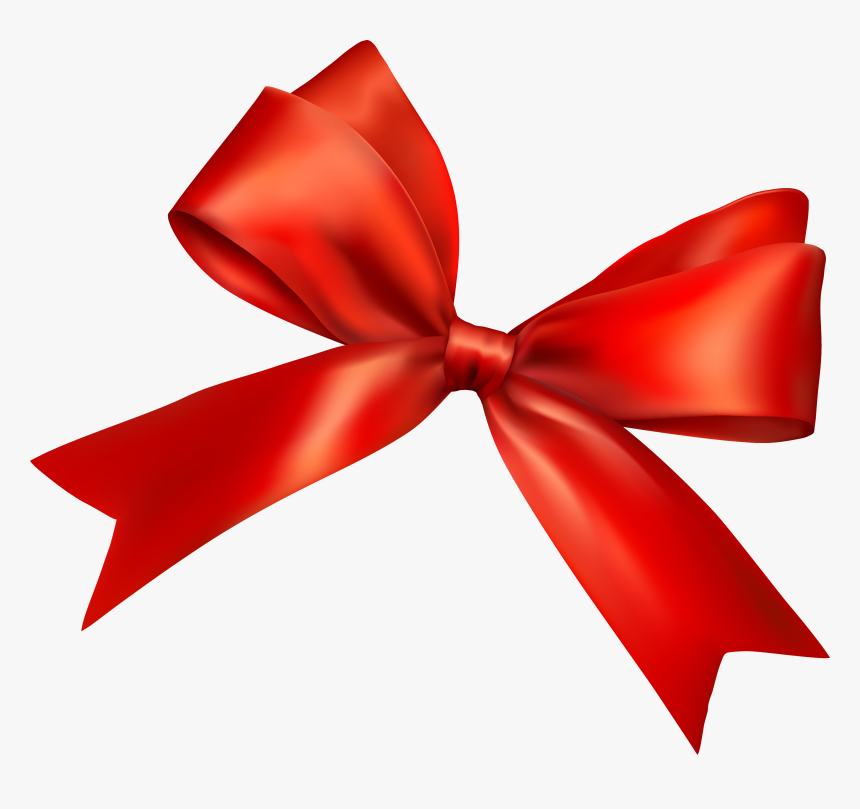 Bow Tie Red Ribbon Red Ribbon Lazo - Red Bow, HD Png Download