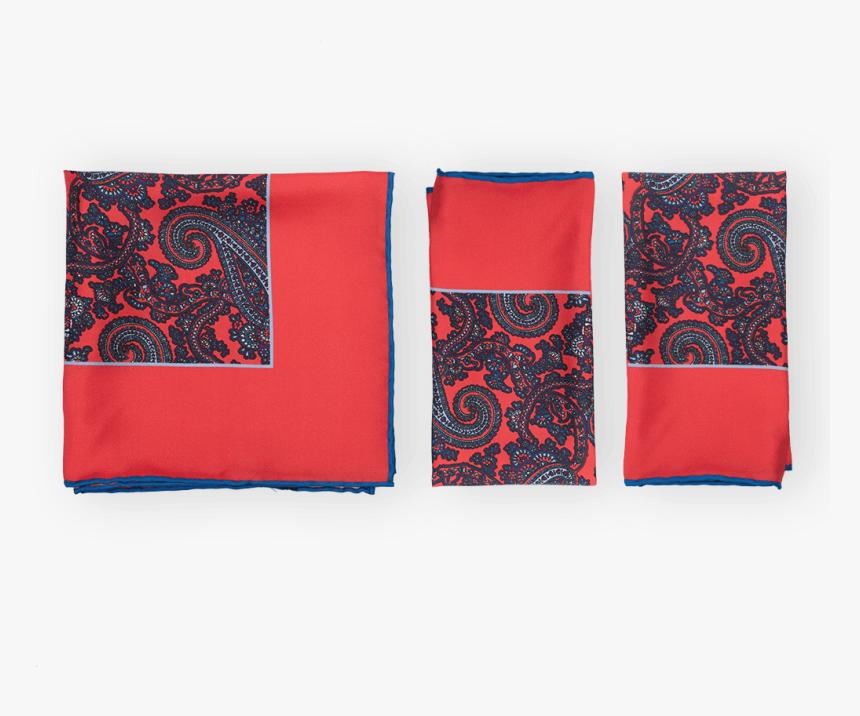 Paisley Red Tie Set - Patchwork, HD Png Download