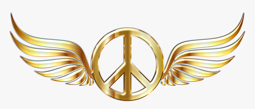 Peace Symbols With Wings, HD Png Download
